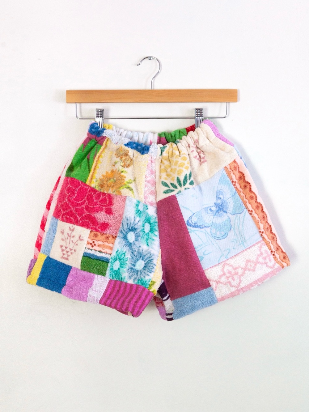 Handmade Patchwork Towel Shorts